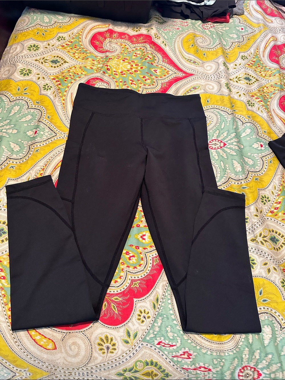 Black Active Leggings for women - High Waist Performance Bottoms 28’